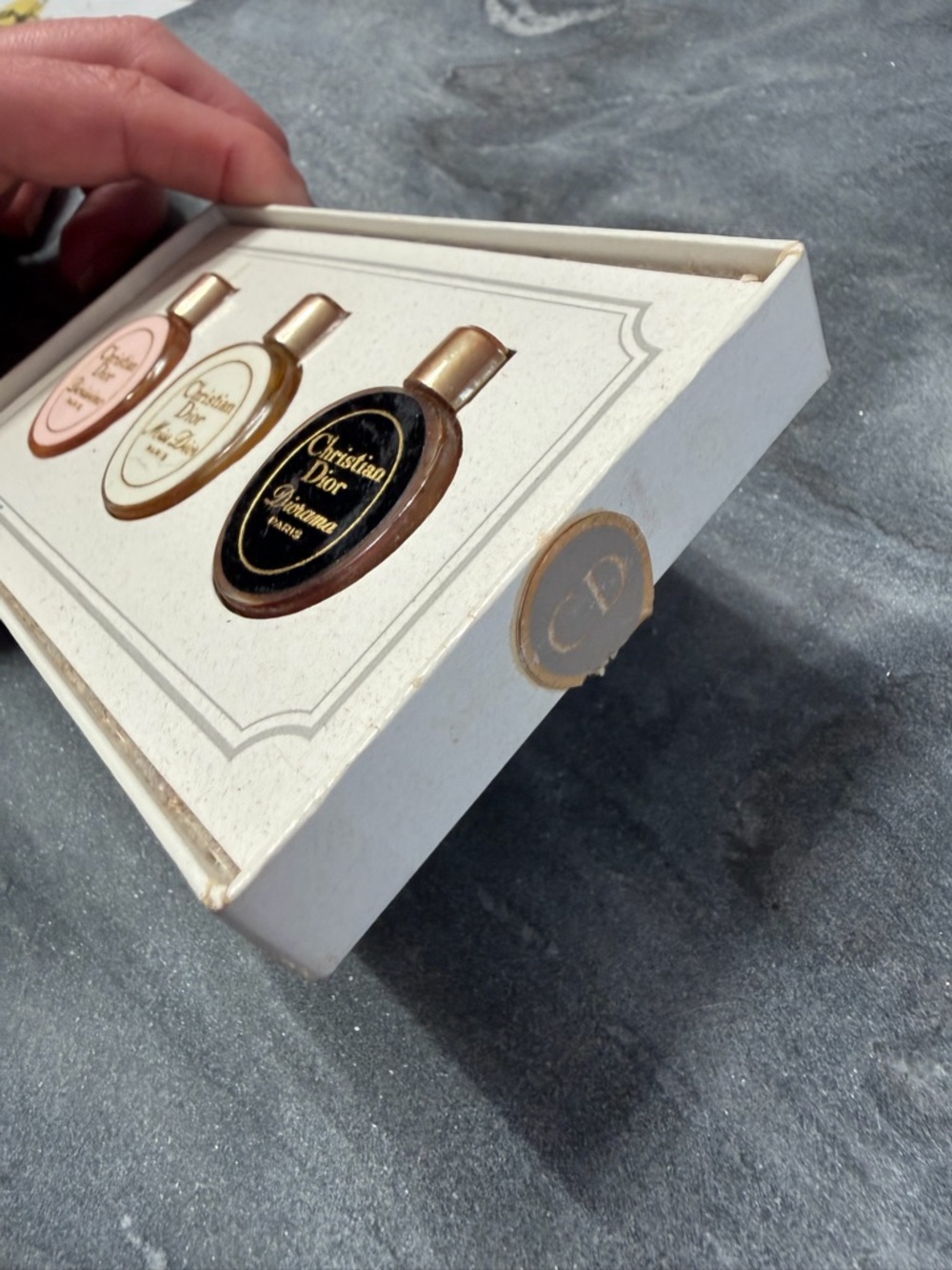 Vintage Christian Dior Mini Bottle Set Miss Dior Diorama Diorissimo - Picture 5 of 8